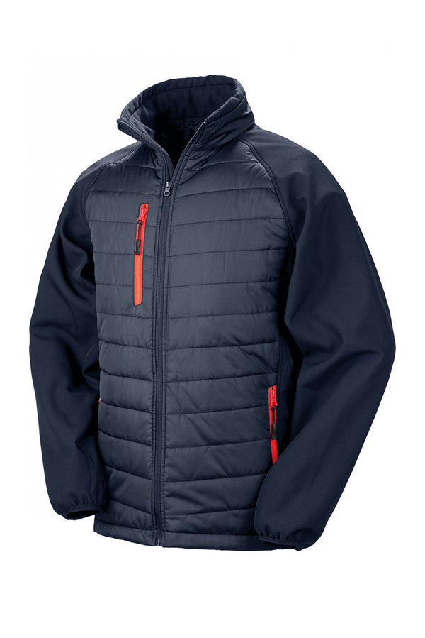 Veste softshell rembourrée black compass recyclée