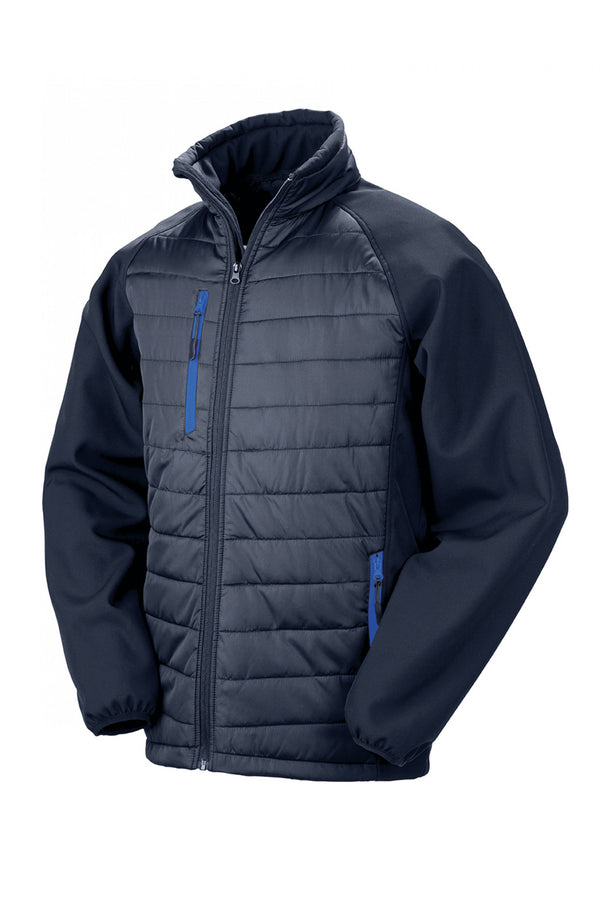 Veste softshell rembourrée black compass recyclée