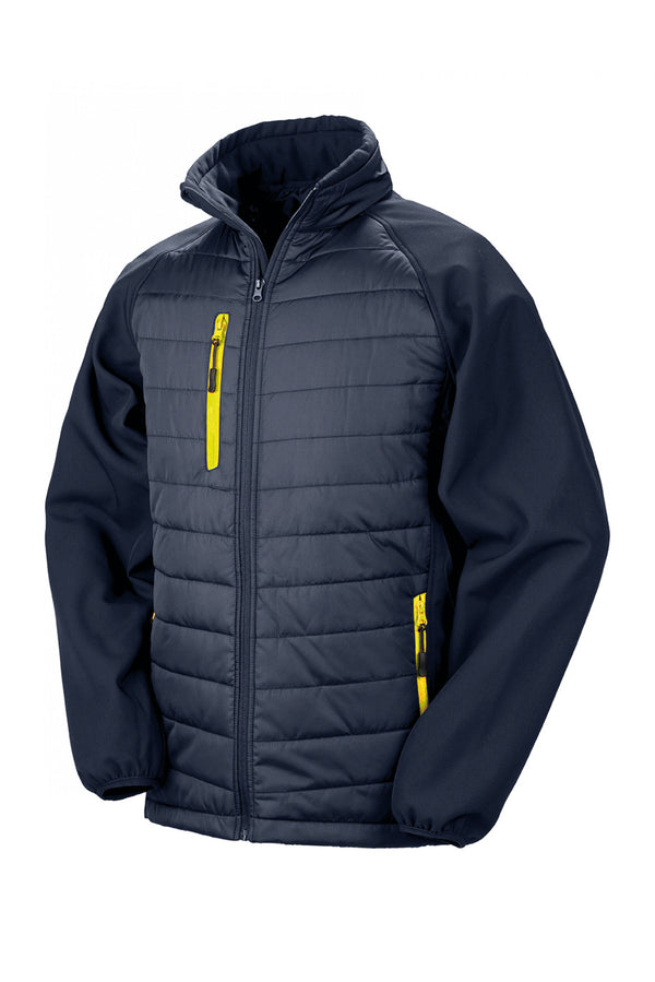 Veste softshell rembourrée black compass recyclée