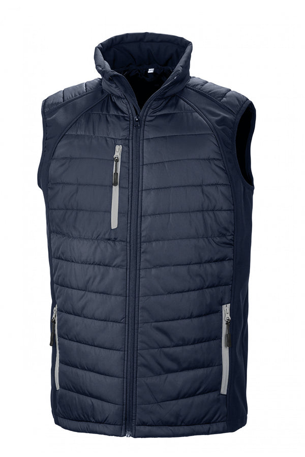 Gilet softshell rembourré black compass recyclé II