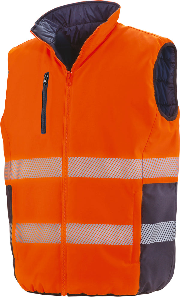 Reversible safety bodywarmer