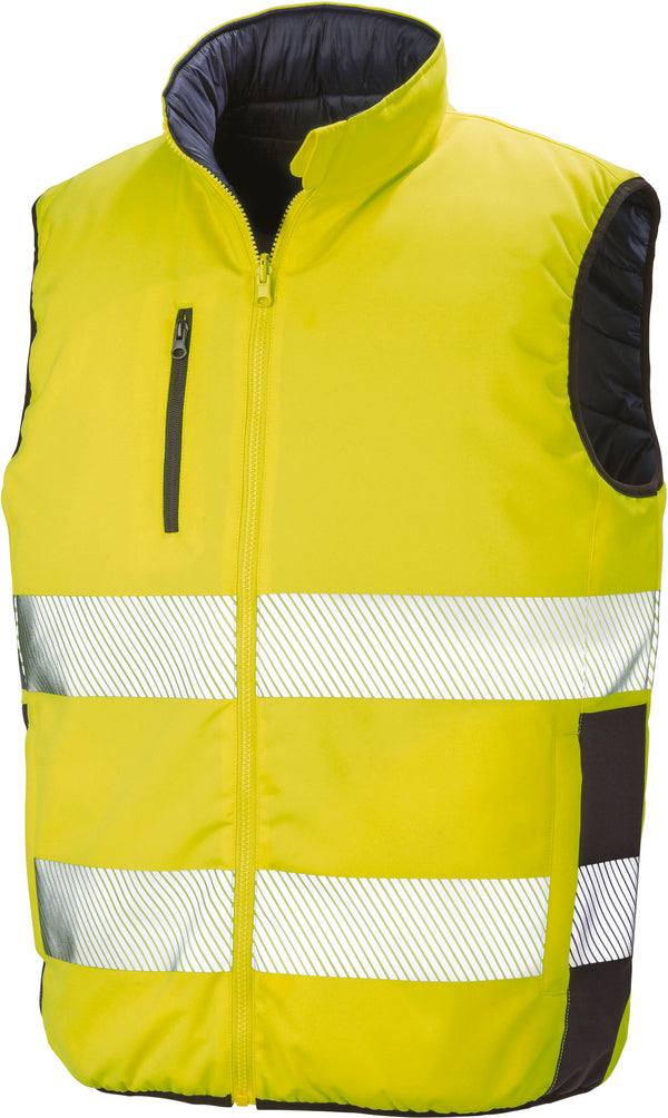 Reversible safety bodywarmer