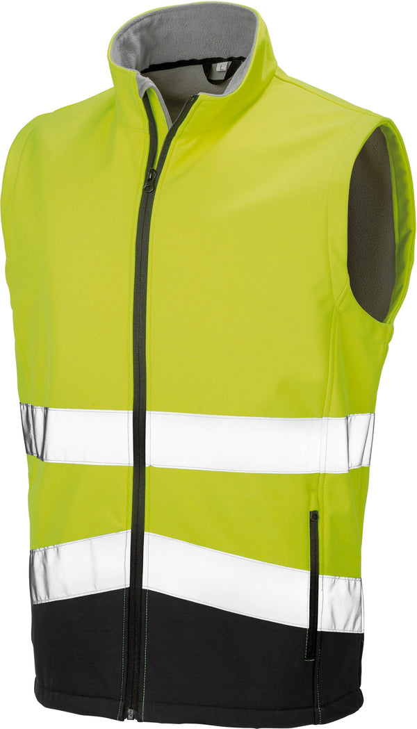 HIGH VIZ SOFTSHELL VEST