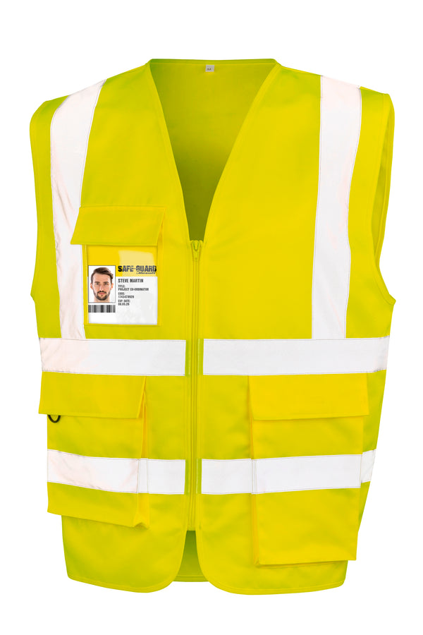 Zipped safety vest