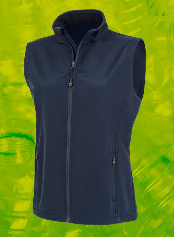 Bodywarmer softshell femme recyclé