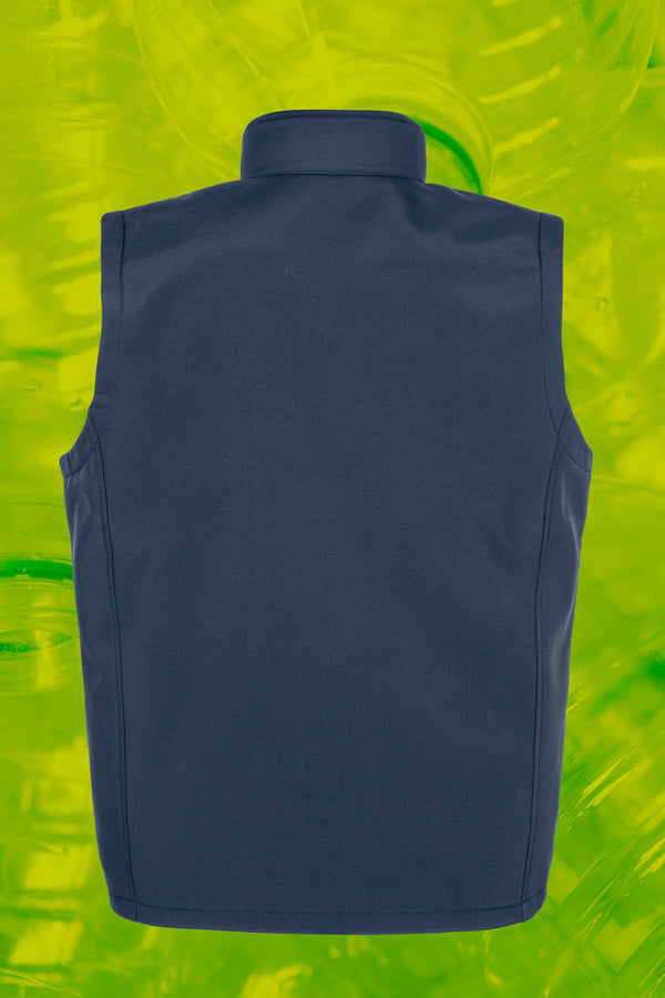 Bodywarmer softshell homme recyclé