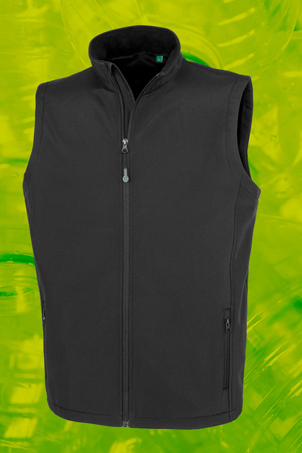 Bodywarmer softshell homme recyclé