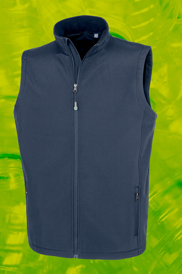 Bodywarmer softshell homme recyclé