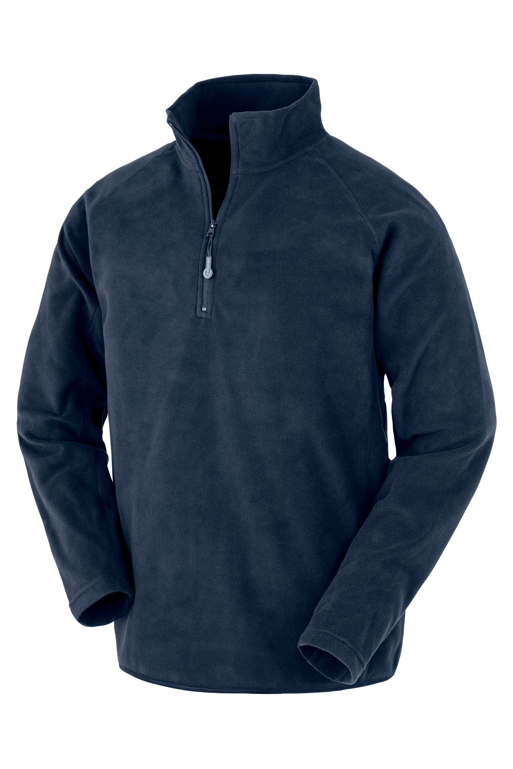 Kraag met rits van gerecycled microfleece