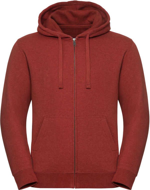 MEN AUTHENTIC MELANGE HOODED ZIP-UP SWEATSHIRT