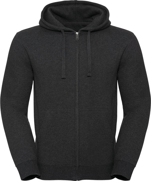 MEN AUTHENTIC MELANGE HOODED ZIP-UP SWEATSHIRT