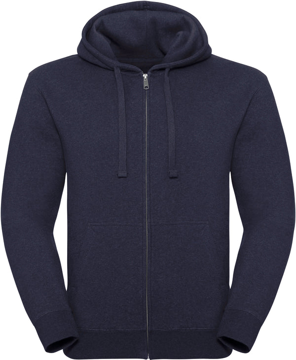 MEN AUTHENTIC MELANGE HOODED ZIP-UP SWEATSHIRT