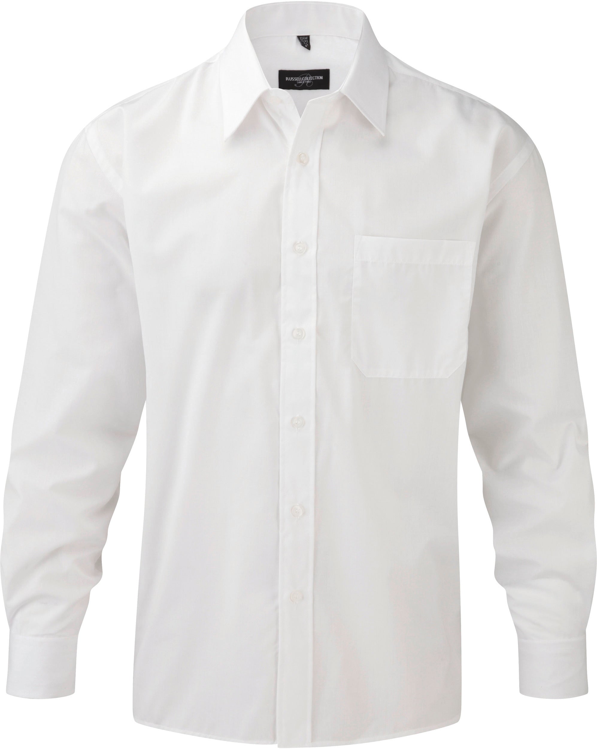 CHEMISE HOMME POPELINE POLYCOTON MANCHES LONGUES