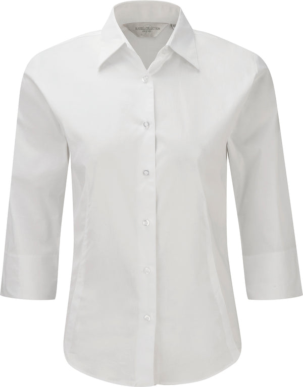 CHEMISE FITTÉE FEMME MANCHES 3/4