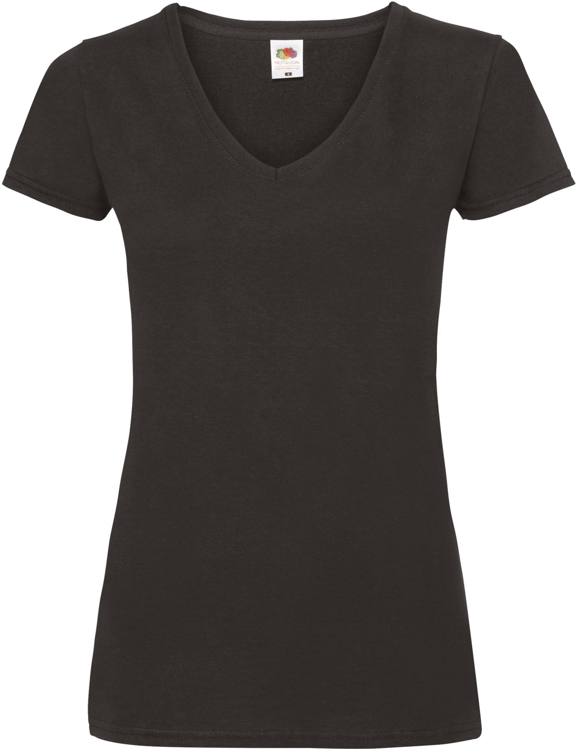 WOMEN'S V-NECK VALUEWEIGHT T-SHIRT (61-398-0)