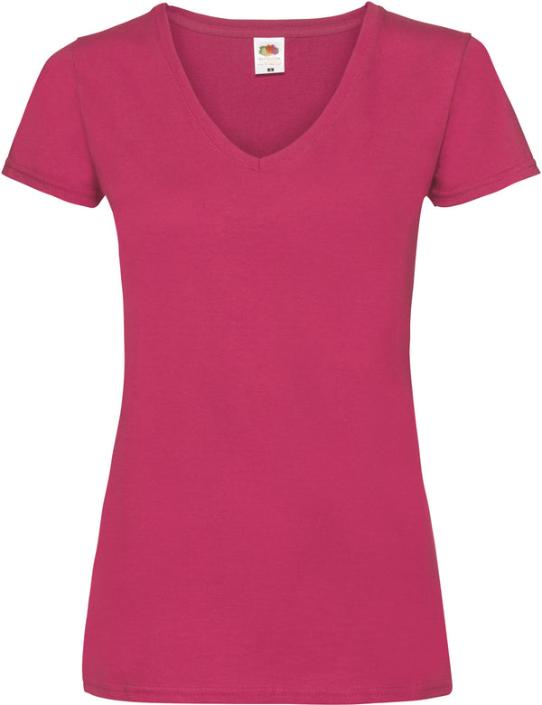 DAMES V-HALS VALUEWEIGHT T-SHIRT (61-398-0)