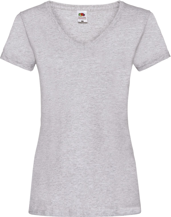 DAMES V-HALS VALUEWEIGHT T-SHIRT (61-398-0)