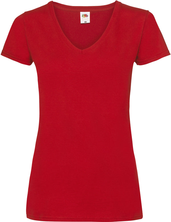 DAMES V-HALS VALUEWEIGHT T-SHIRT (61-398-0)