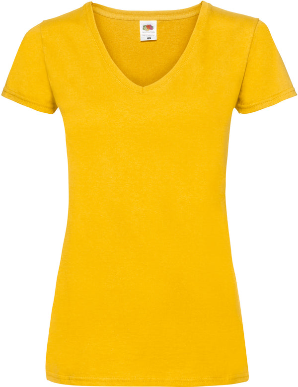 DAMES V-HALS VALUEWEIGHT T-SHIRT (61-398-0)