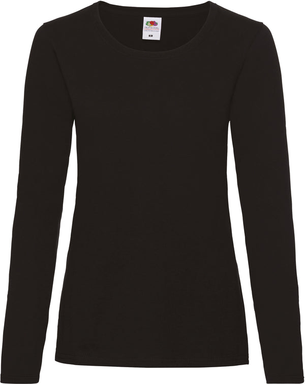 VALUEWEIGHT T-SHIRT MET LANGE MOUWEN VOOR DAMES (61-404-0)