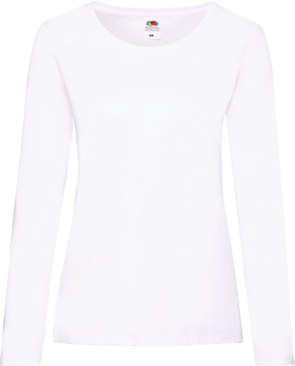 VALUEWEIGHT T-SHIRT MET LANGE MOUWEN VOOR DAMES (61-404-0)