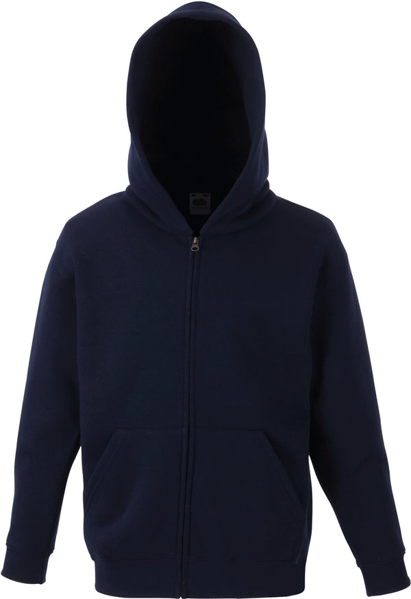 KIDS KLASSIEK SWEATSHIRT MET RITS EN CAPUCHON (62-045-0)