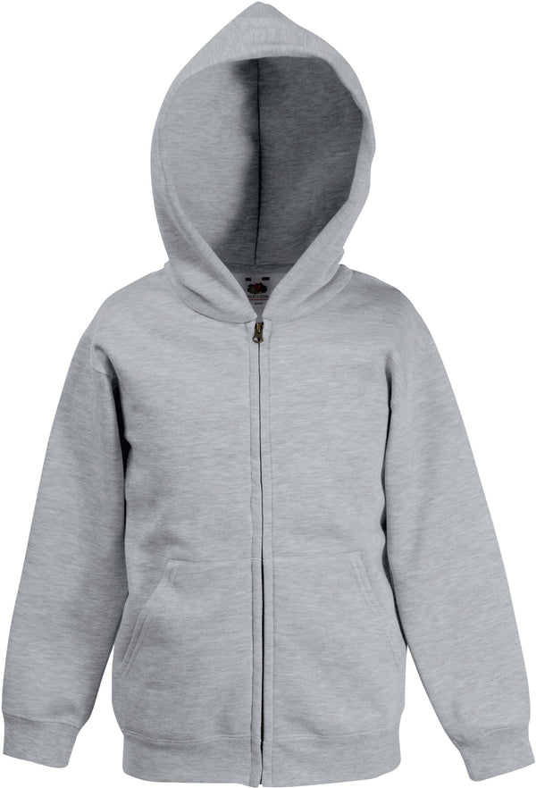 KIDS KLASSIEK SWEATSHIRT MET RITS EN CAPUCHON (62-045-0)