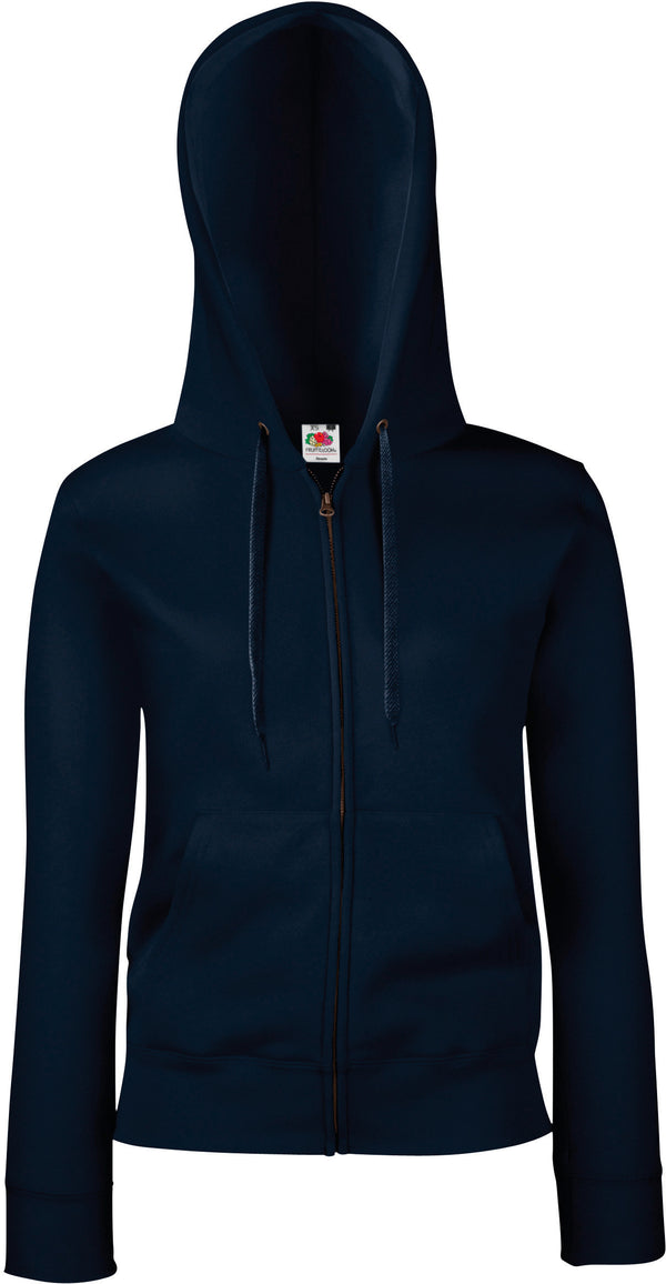 SWEAT-SHIRT FEMME ZIPPÉ CAPUCHE PREMIUM (62-118-0)