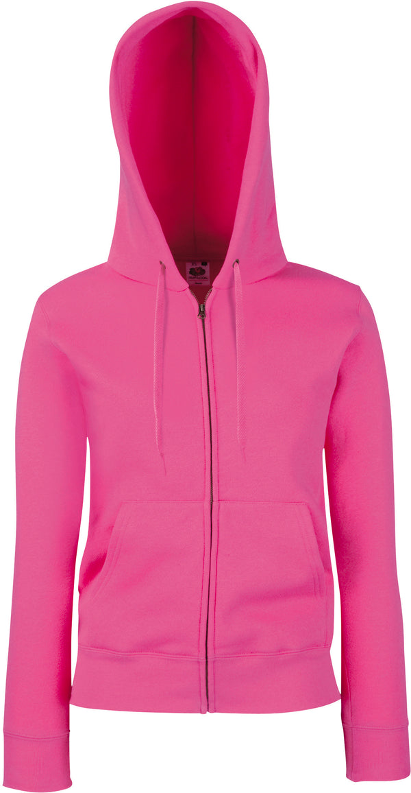 SWEAT-SHIRT FEMME ZIPPÉ CAPUCHE PREMIUM (62-118-0)