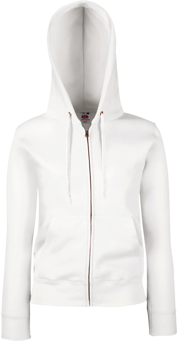 SWEAT-SHIRT FEMME ZIPPÉ CAPUCHE PREMIUM (62-118-0)