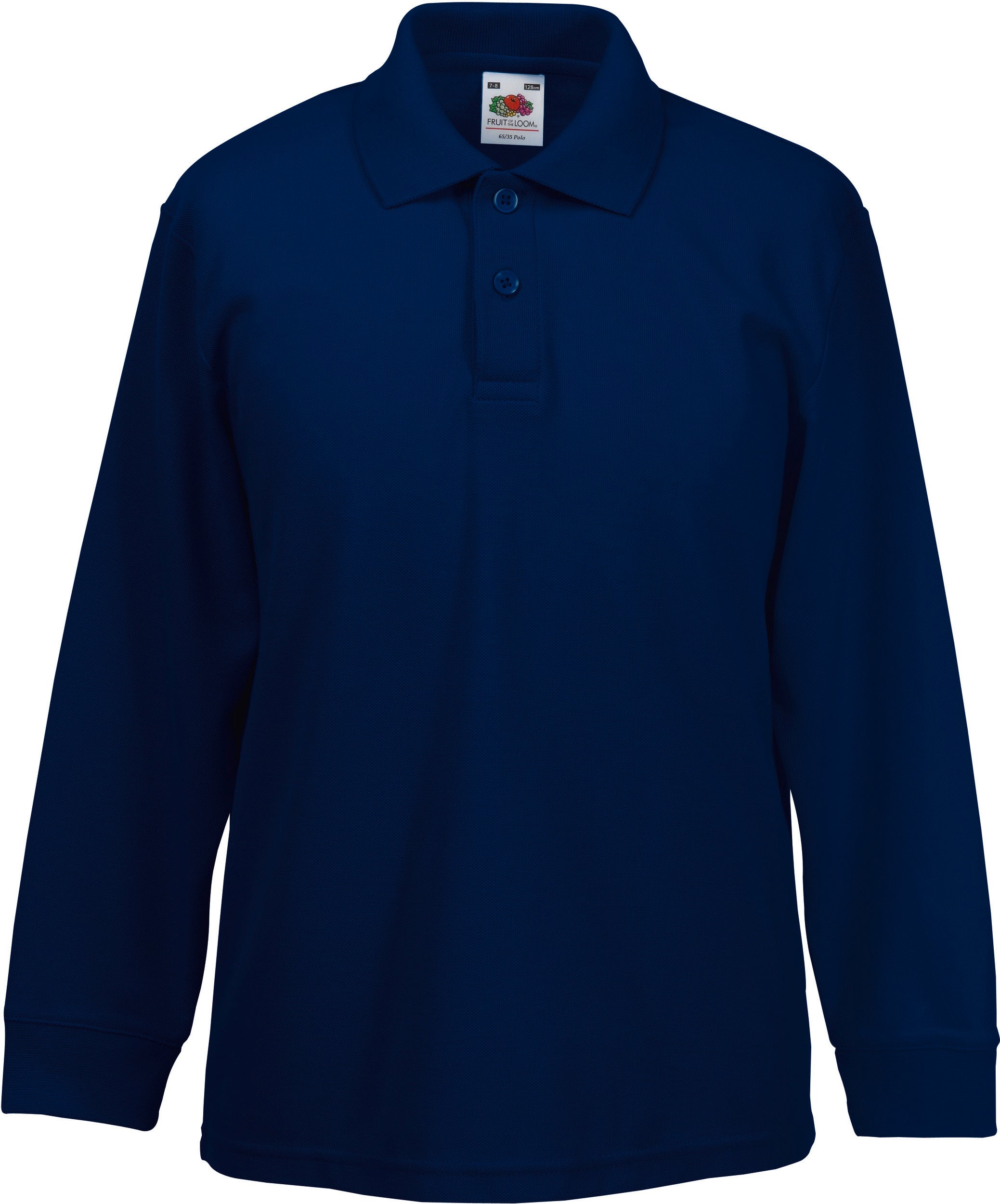 Children's polo shirt 65/35 long sleeves