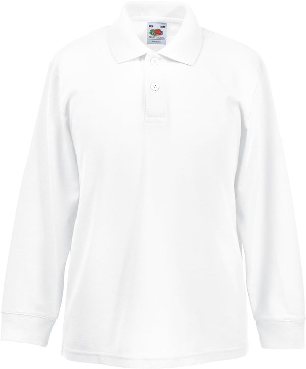 Kinder poloshirt 65/35 lange mouw