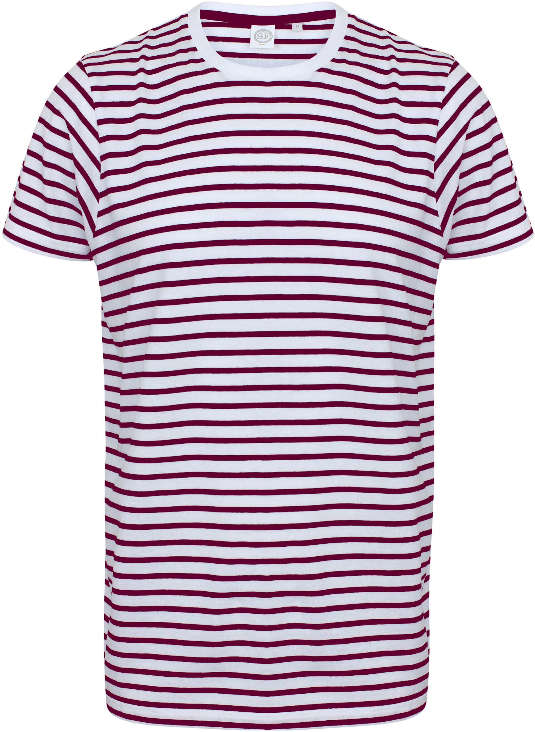 Uniseks gestreept T-shirt