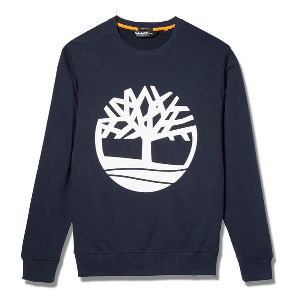 Sweatshirt met ronde hals en kernboom