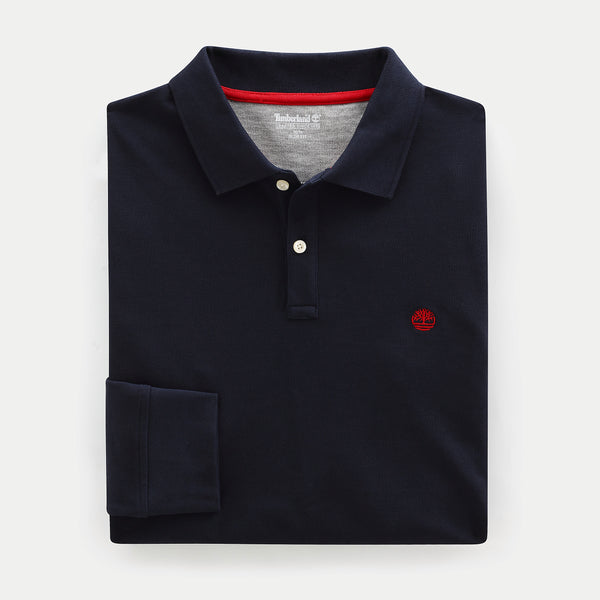 Millers River poloshirt met lange mouwen