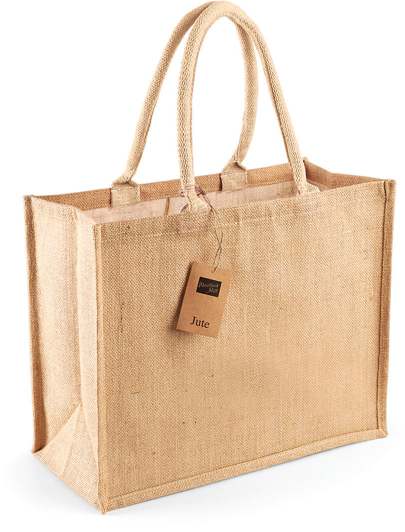 Sac shopping classique en jute