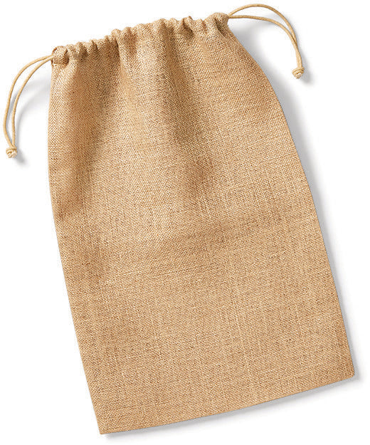 Jute drawstring bag