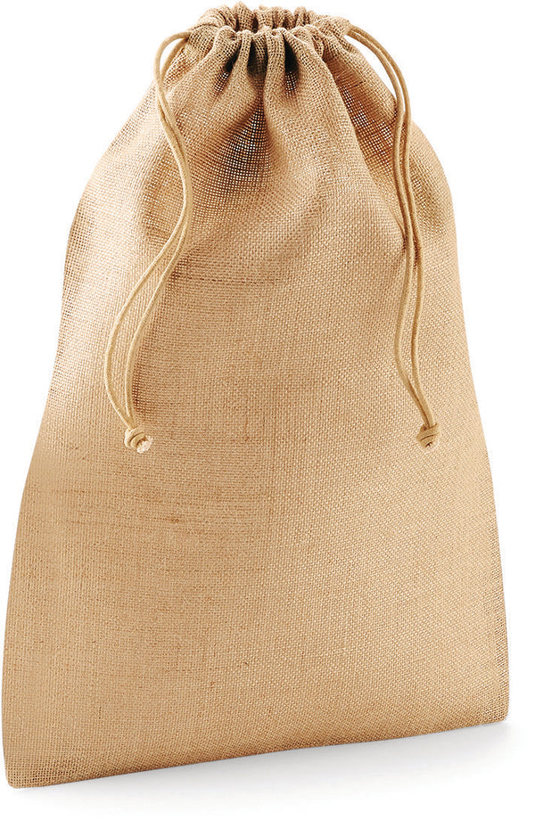 Jute drawstring bag