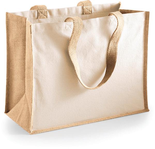 Classic jute tote bag