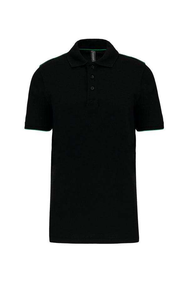 Contrasterend DayToDay-poloshirt met korte mouwen voor heren