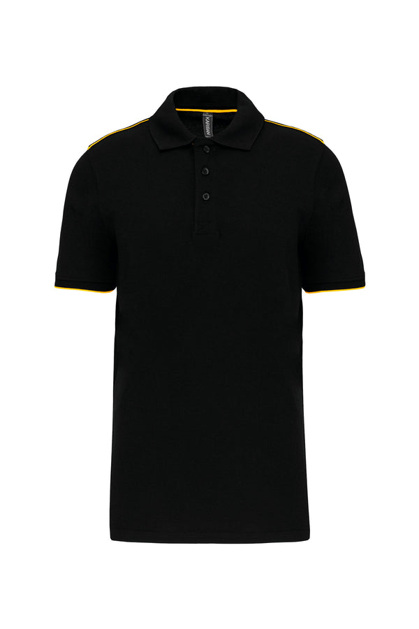 Contrasterend DayToDay-poloshirt met korte mouwen voor heren