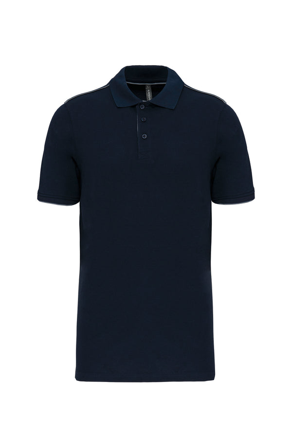 Contrasterend DayToDay-poloshirt met korte mouwen voor heren