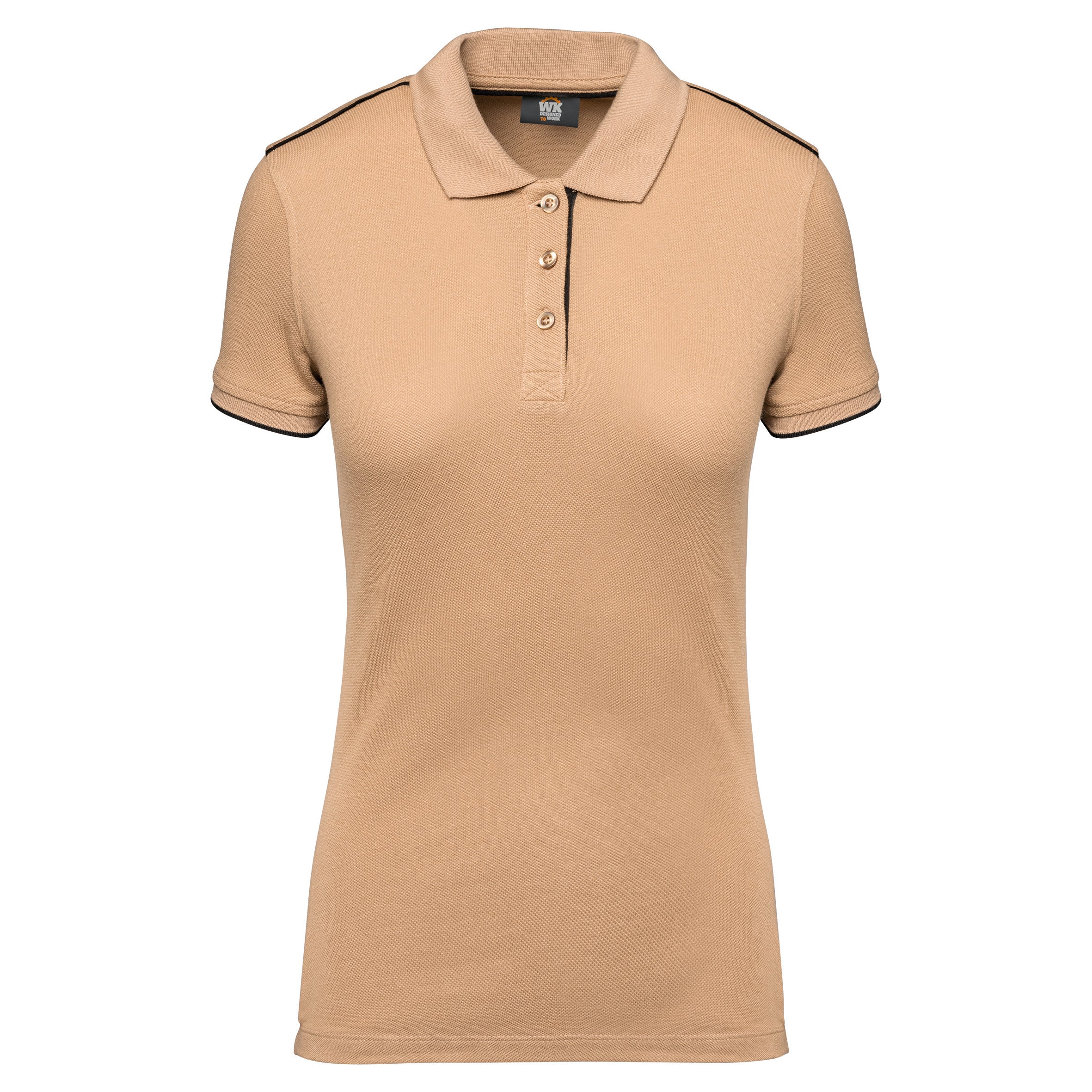 Polo DayToDay contrasté manches courtes femme