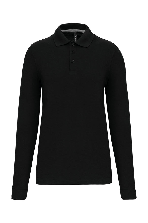 Men's long-sleeved polo shirt