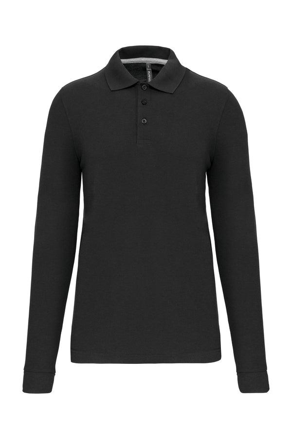 Men's long-sleeved polo shirt