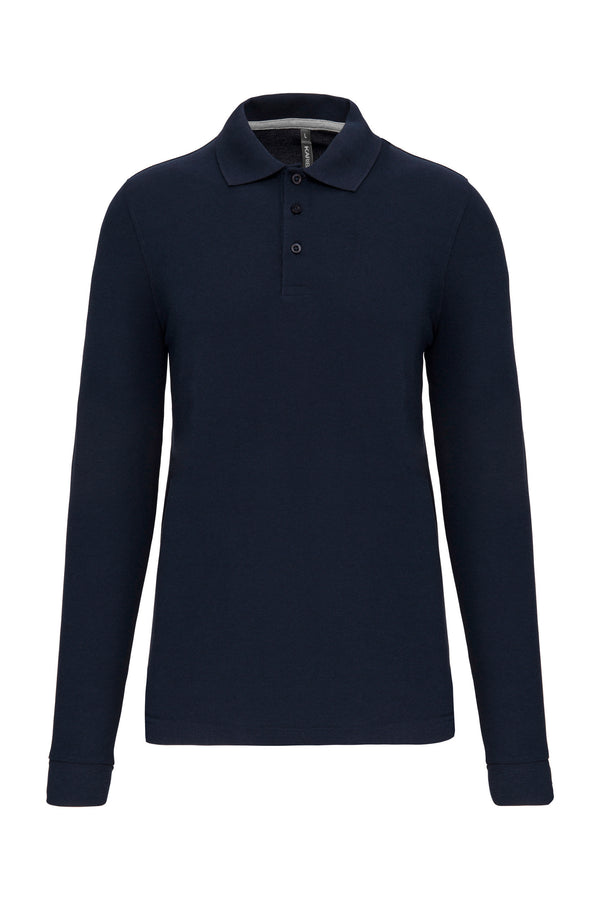 Men's long-sleeved polo shirt