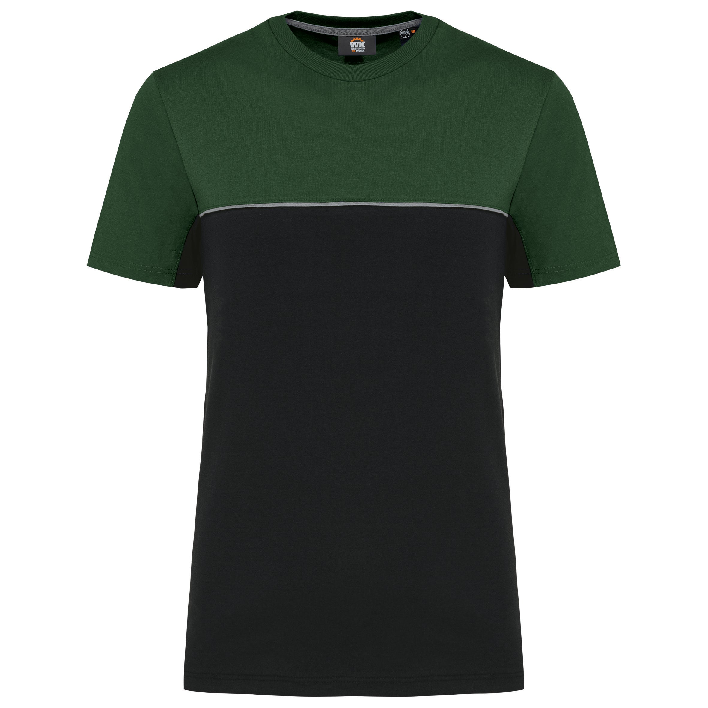 T-shirt bicolore écoresponsable manches courtes unisexe