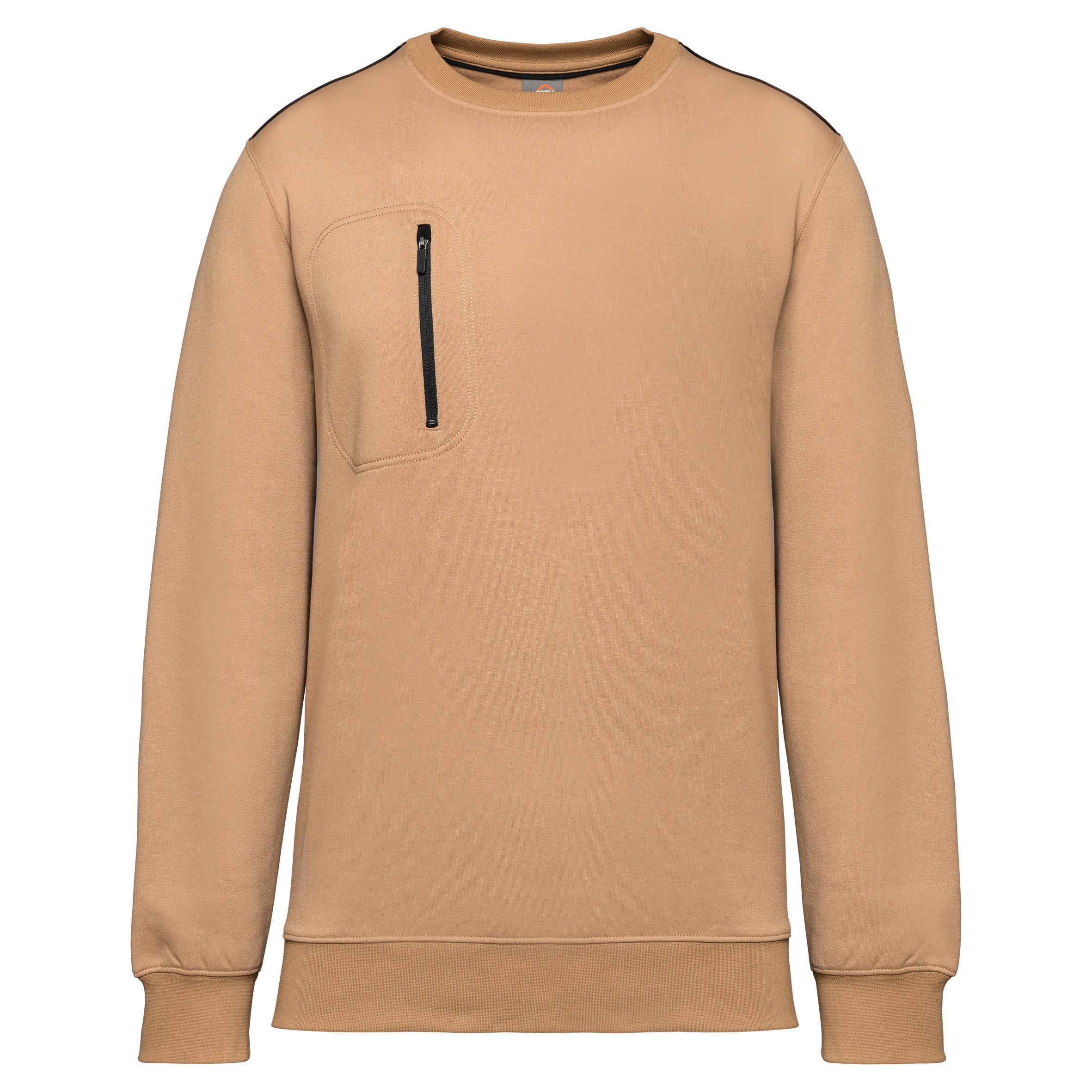 Sweat-shirt DayToDay zip poche contrasté unisexe
