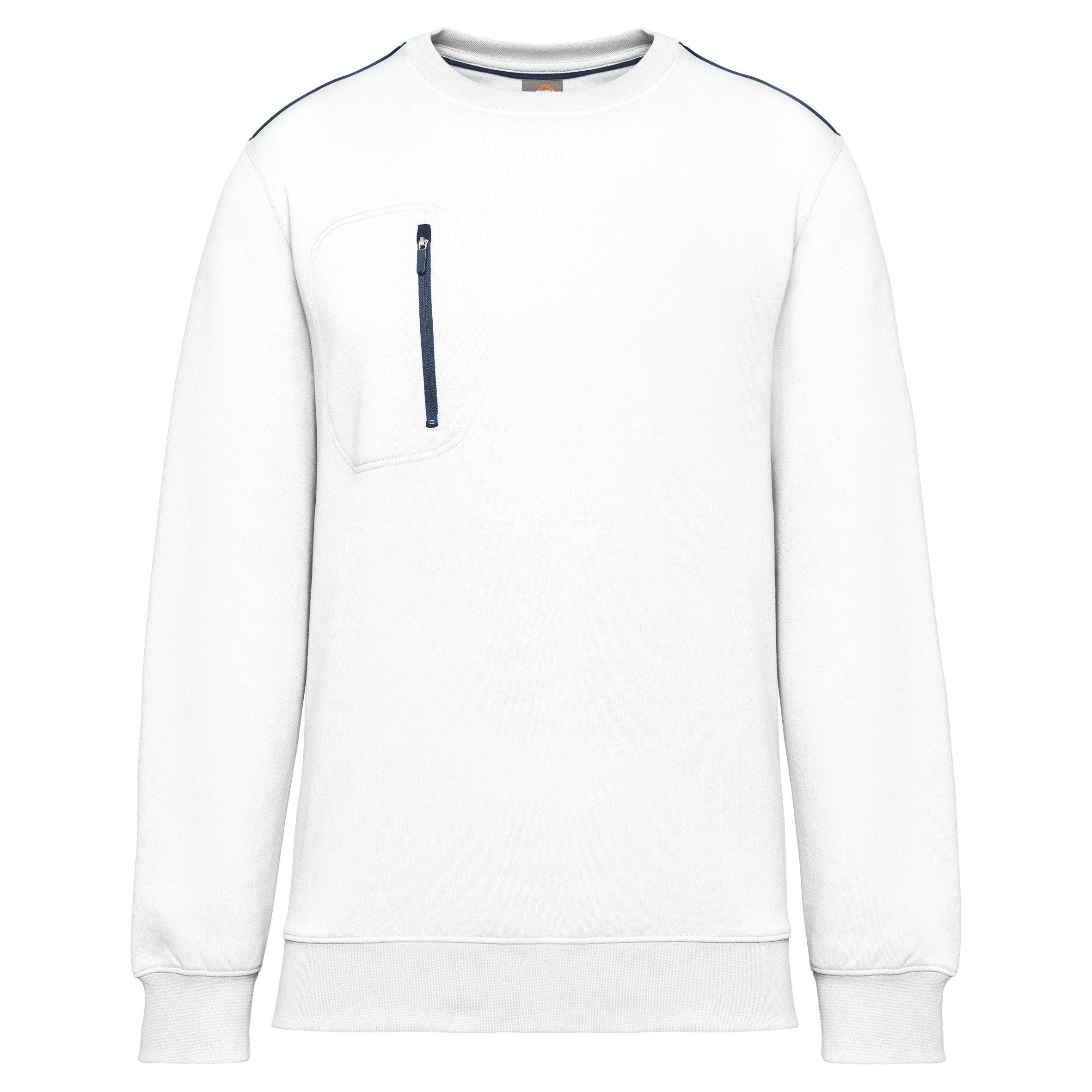 Sweat-shirt DayToDay zip poche contrasté unisexe