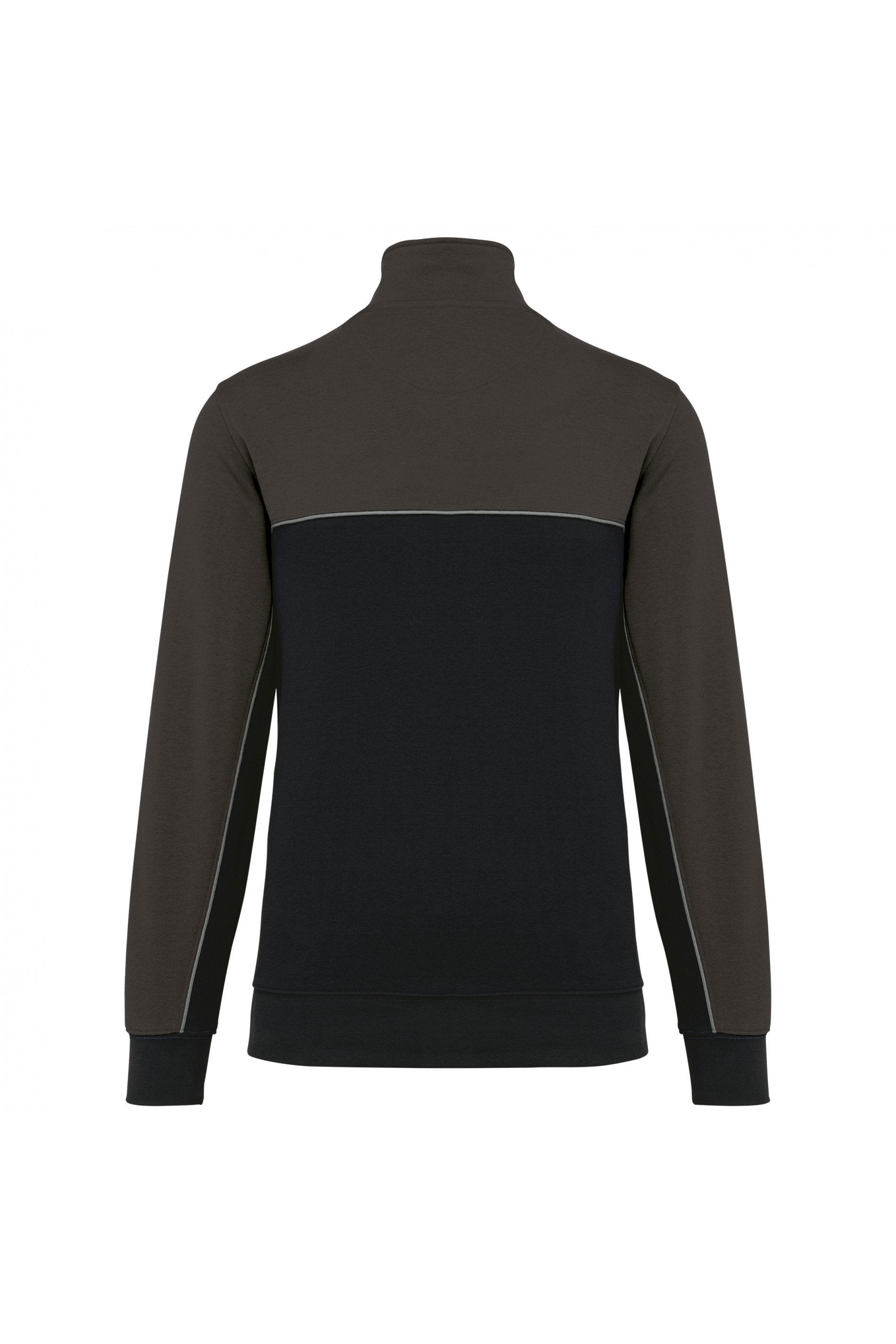 Unisex eco-responsible zip-neck sweatshirt